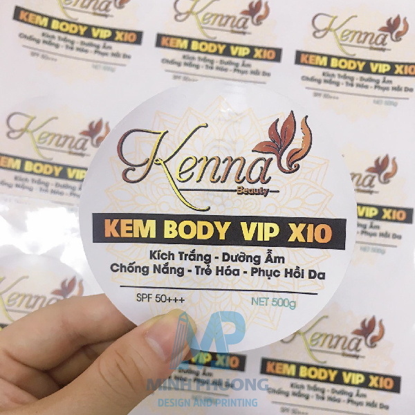 (COMBO) In Decal Nhựa Chống Nước