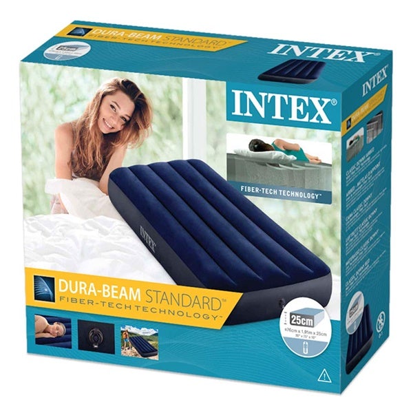 intex single airbed with built in pump