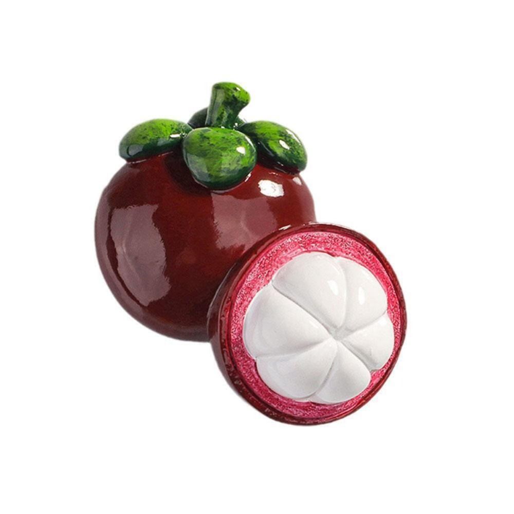 COOLEAF Đồ trang trí tủ lạnh Miếng dán tủ lạnh hình trái cây mô phỏng Nhựa tổng hợp 3D Miếng dán nam châm trái cây 3D Sáng Tạo Nam châm gắn tủ lạnh trái cây