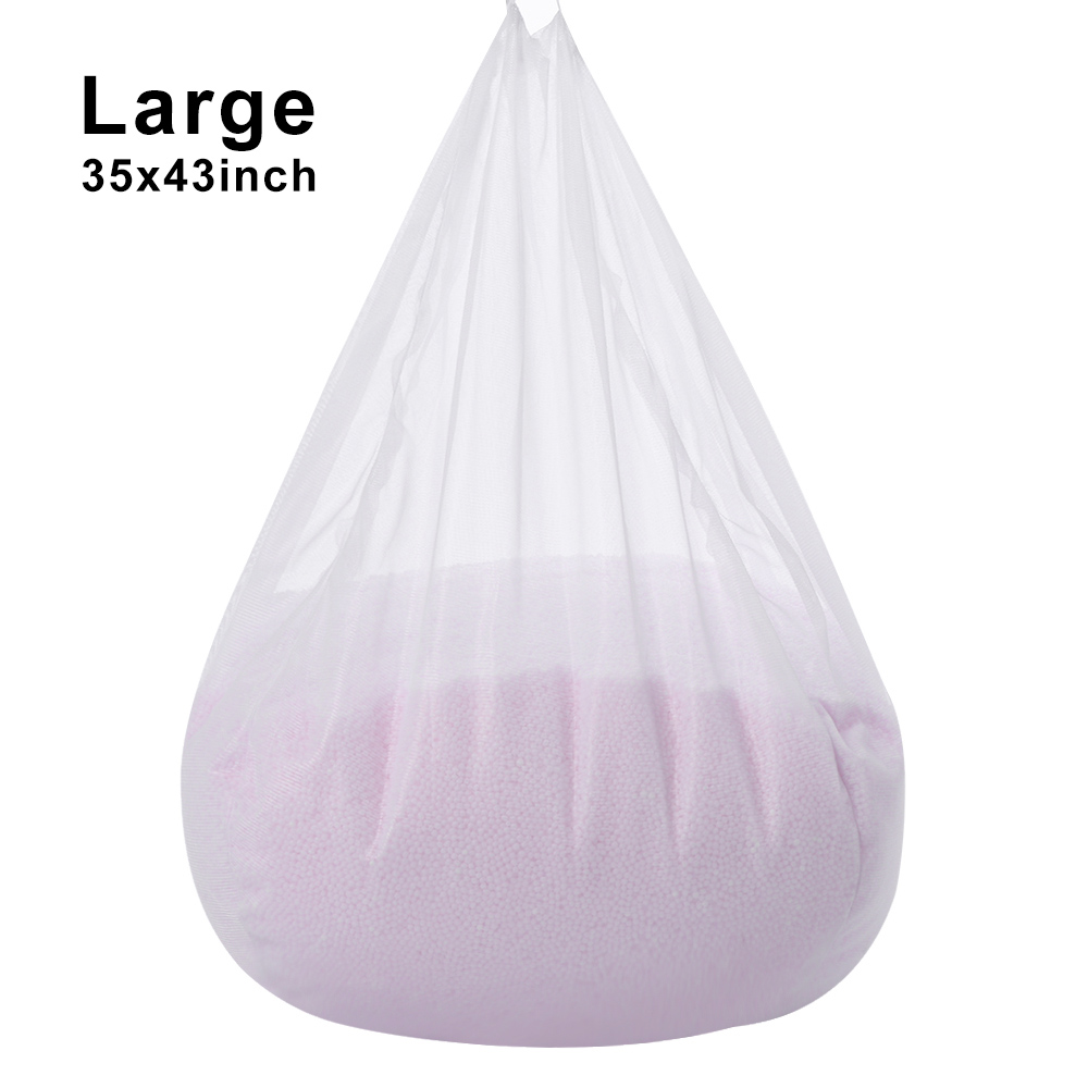 LIWU Easy Cleaning Zipper Opening Bean Bag Chair Inner Cover Bean Bag