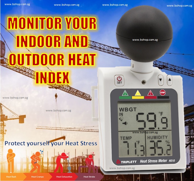 HEAT STRESS METER WBGT HS10 HEAT TEMPERATURE TESTER HS10