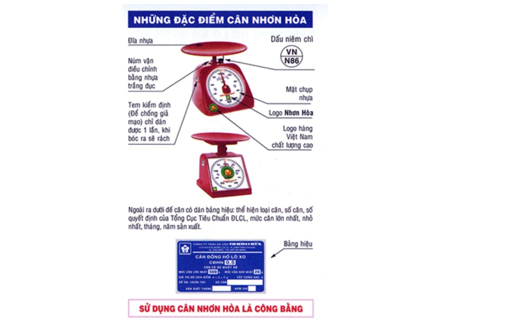 Cân nhựa 500 gram