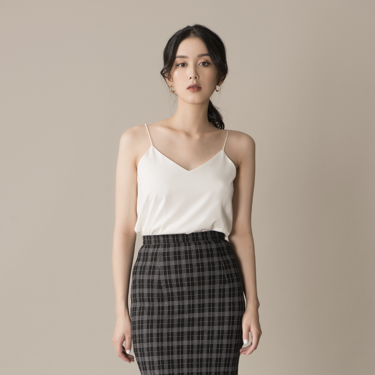 Áo hai dây lụa nữ 2NDDATE TOP020DG