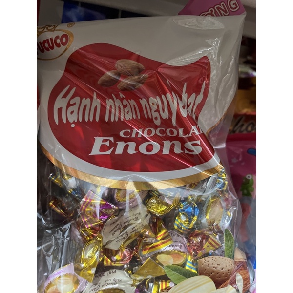 Gói kẹo Chocolate hạnh nhân phú cường