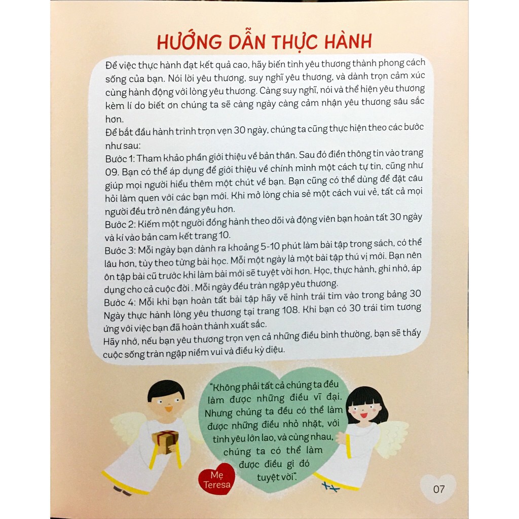 Sách- 30 Ngày Thực Hành Lòng Yêu Thương