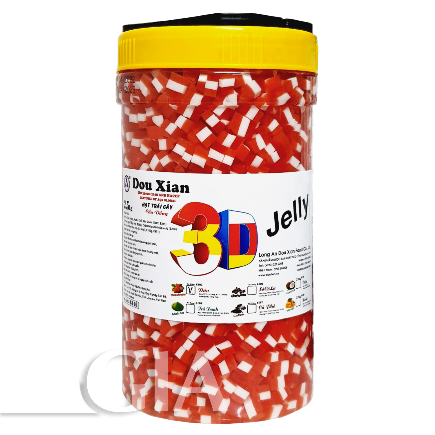 Thạch rau câu 3D Douxian hộp 2.5kg