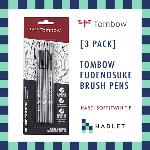 Fudenosuke Brush Pen, 3-Pack, Calligraphy & Lettering
