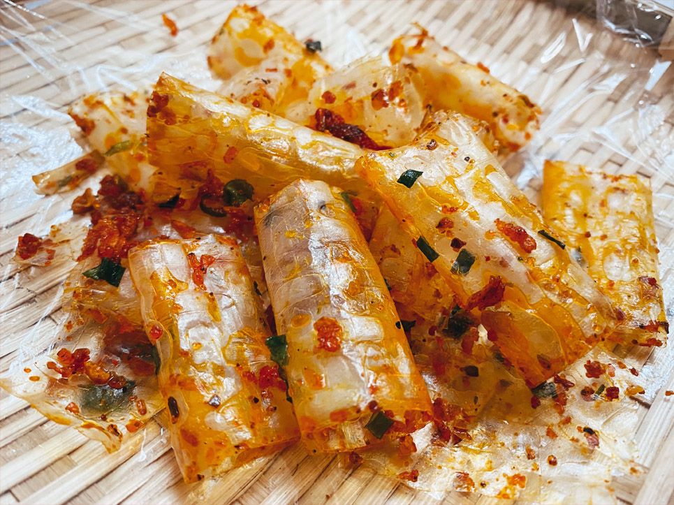 500 gram bánh tráng cuộn tôm hành siêu ngon