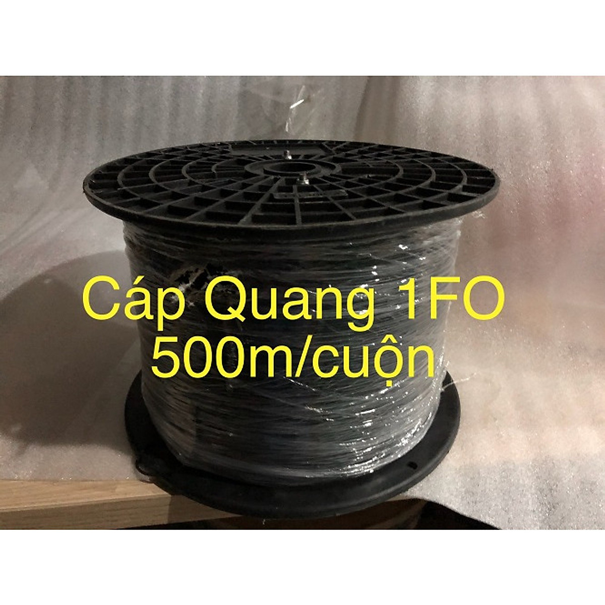 Cuộn 500m Dây Cáp Quang 1FO Sợi Cáp Dẹt