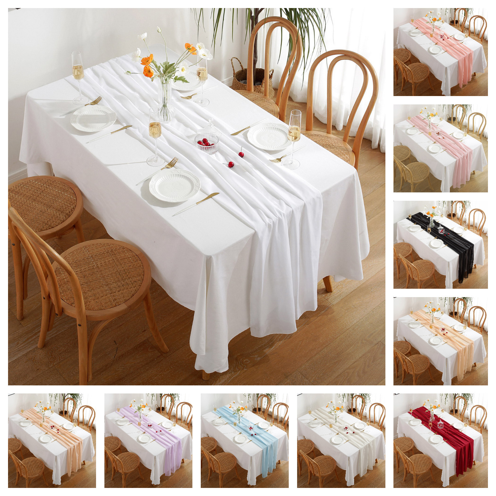Wedding Table Runner Kitchen Table Runner Chic and Durable Tulle Table Runner for Weddings and Parties Machine Washable less Than