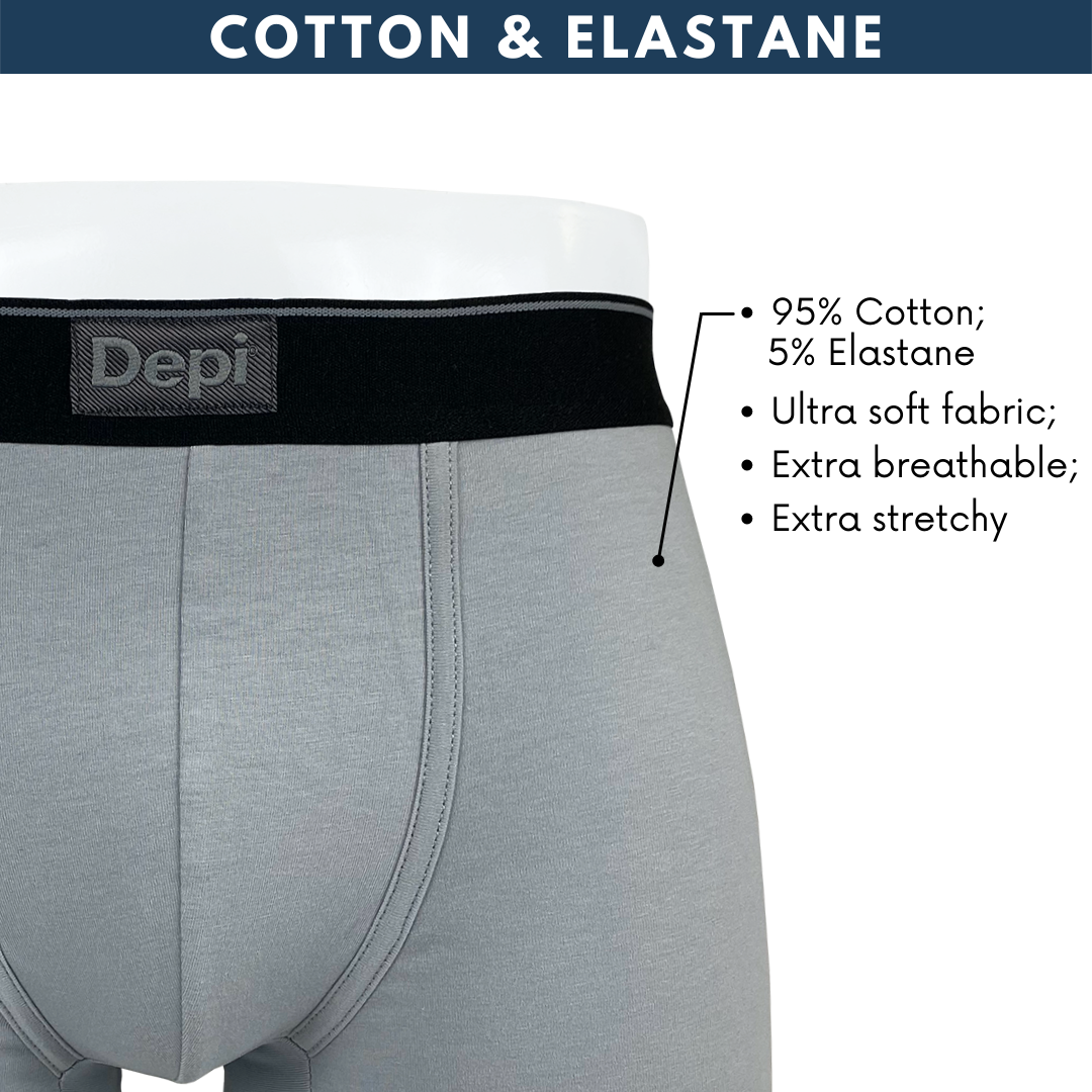 Depi Men Boxer Brief Trunk Cotton & Elastane Men Underwear