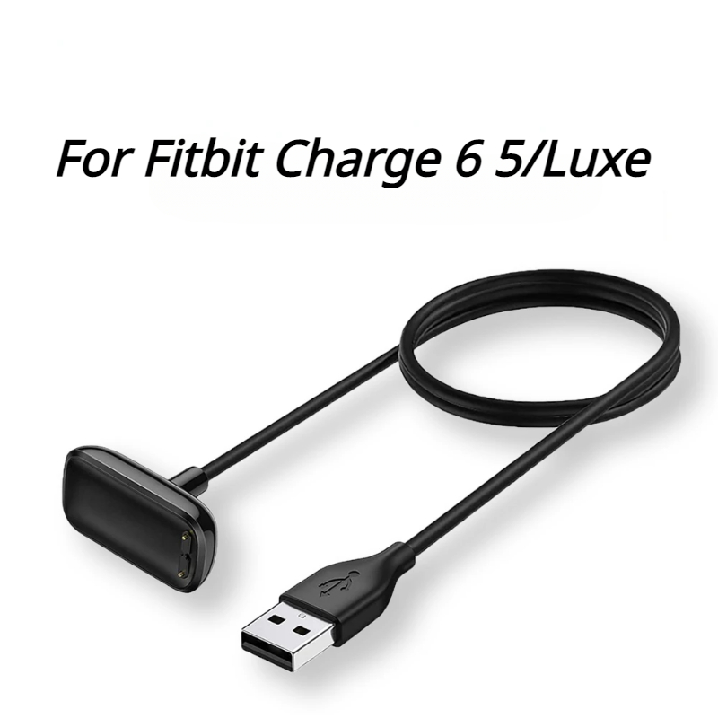 USB Magnetic Charger Cable Fitbit Charge 6 5/Fitbit Luxe Charging Dock Portable Adapter Fitbit Charge 6 Smart Watch Accessories