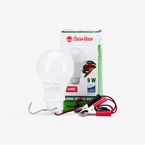 Bóng Đèn LED Kẹp Bình Ắc Quy Rạng Đông 12V