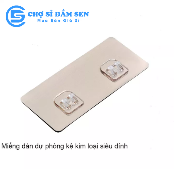 Miếng dán tường kệ sắt, miếng dán tường thay thế kệ hình chữ nhật, kệ góc nhà tắm, nhà bếp G383-MDkesat-doi