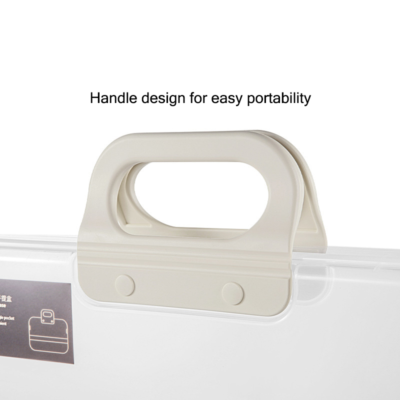 Transparent plastic file bag Large folder A4 calligraphy file bag Test paper file storage bag