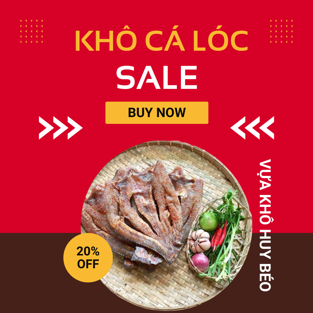 Khô cá lóc đồng tháp 1kg Hải sản khô Huy Béo