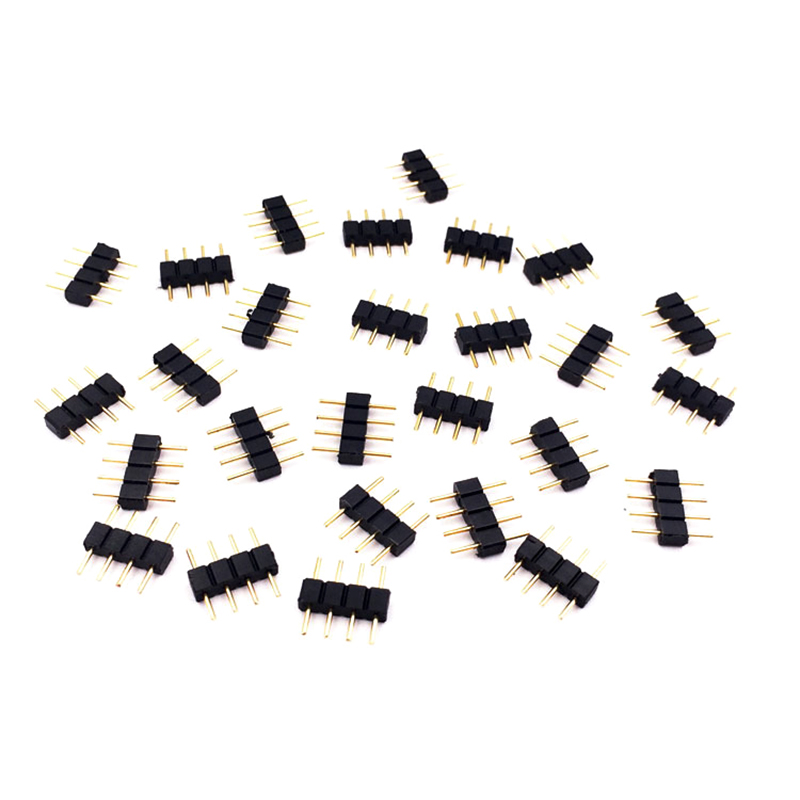10pcs/lot%204%20Pin%20RGB%20Connector%20Adapter%20pin%20needle%20male%20type%20double%204pin,For%20RGB%205050%203528%20LED%20Strip%20DIY%20lights%20insert%20-%20Image%203