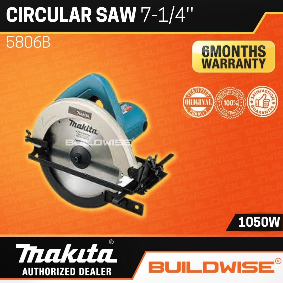 Makita 5806B Circular Saw 71/4" 1050W 「BUILDWISE®」 Lazada PH