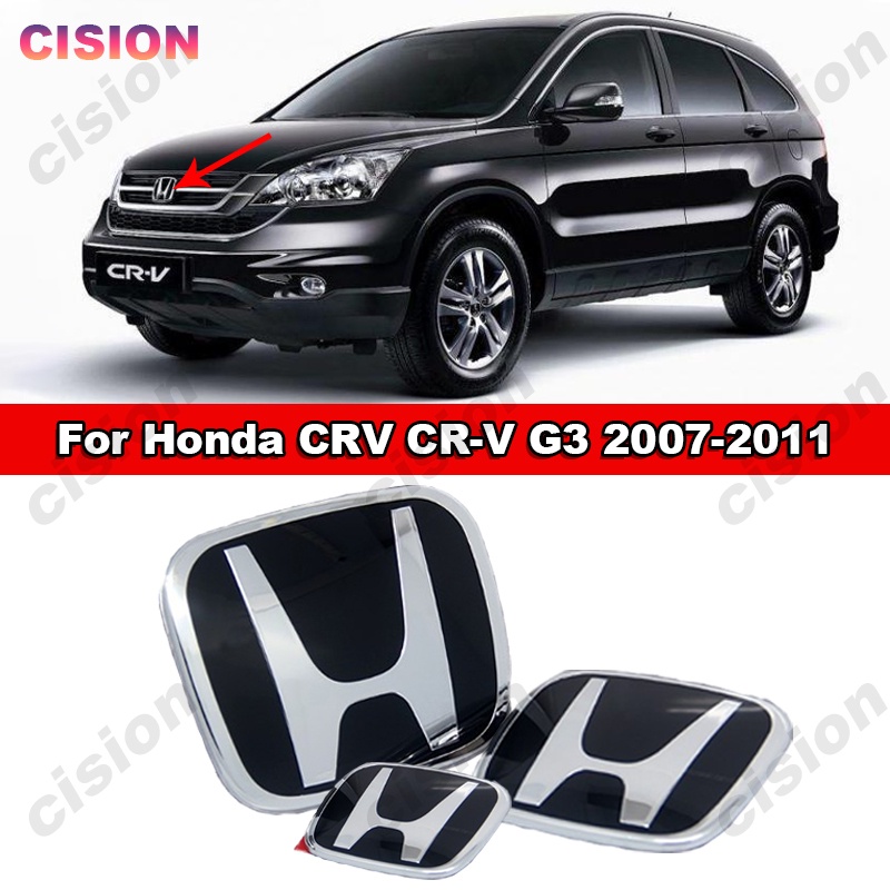 For Honda CRV CR-V 2007-2011 G3 Gen Acrylic Honda Black 3D