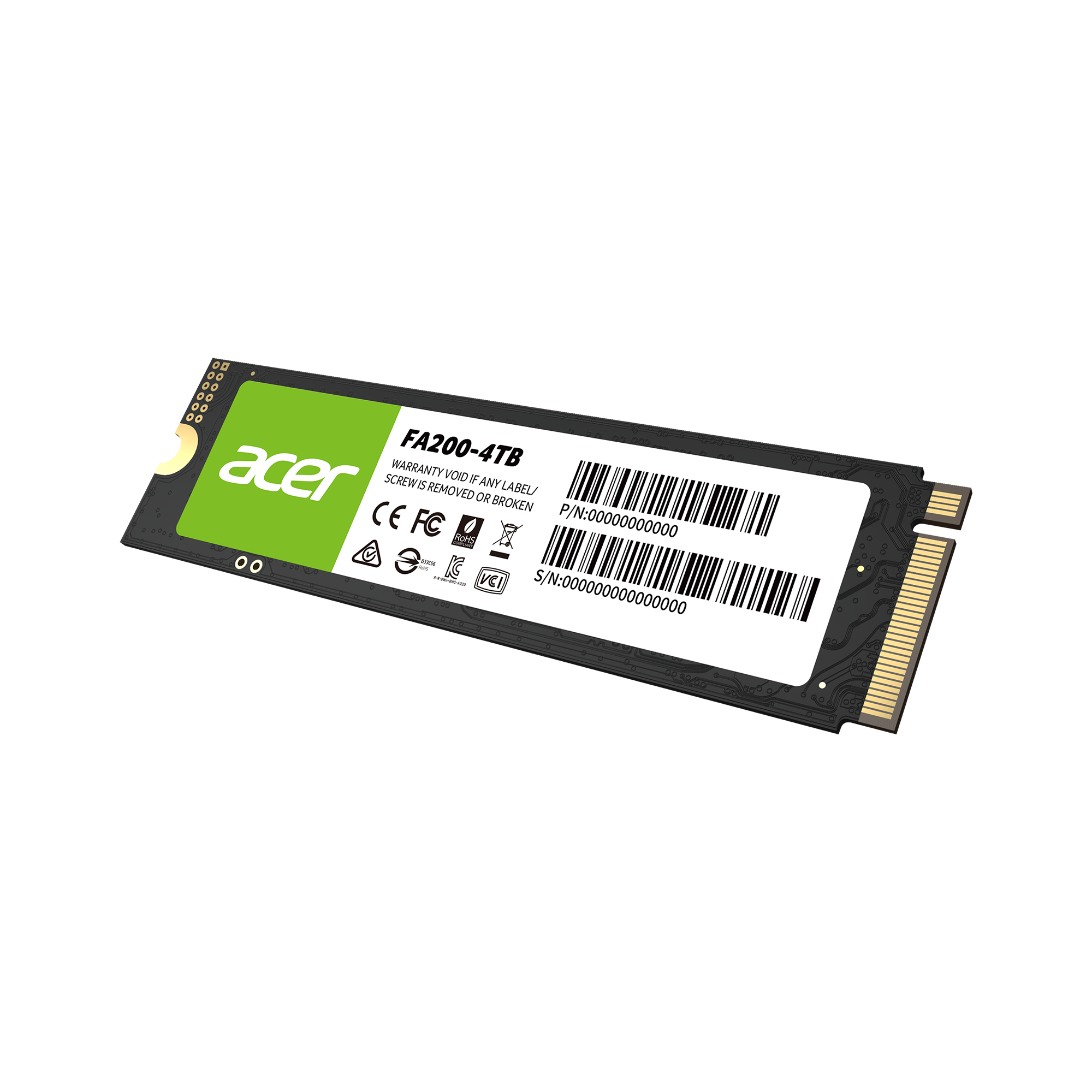 新品未開封　4TB♡Acer M.2 SSD FA200 PCIe Gen4×4 4TB♡Acer M.2 SSD FA200 PCIe Gen4×4