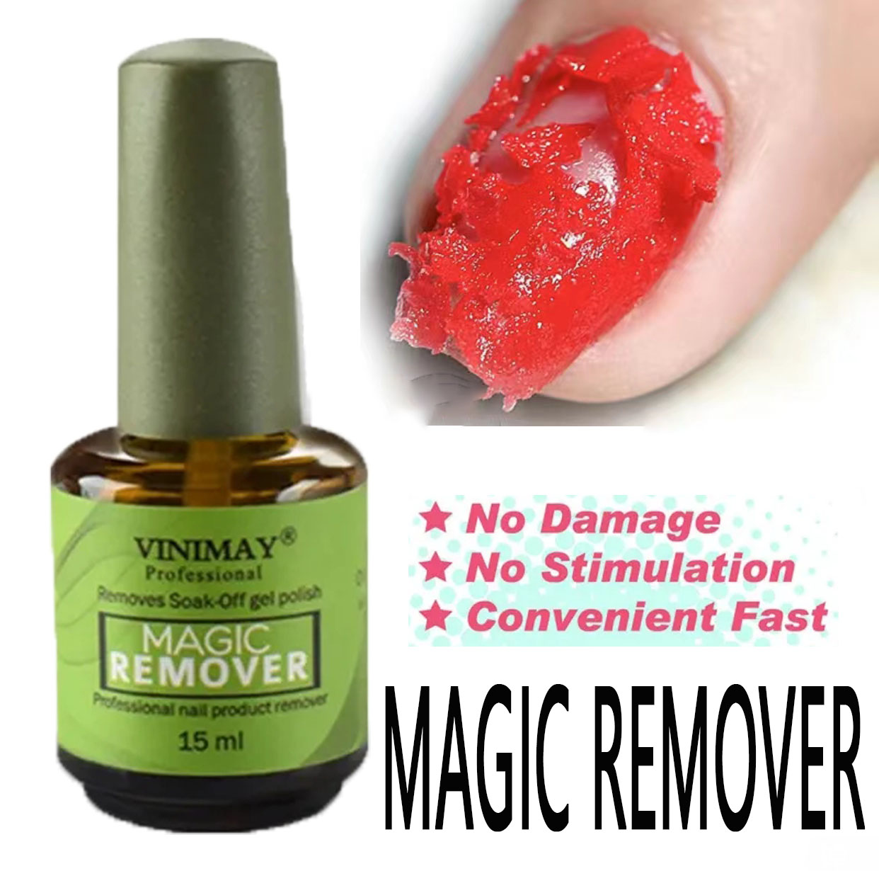 Dung dịch phá gel lạnh 15ml magic remover