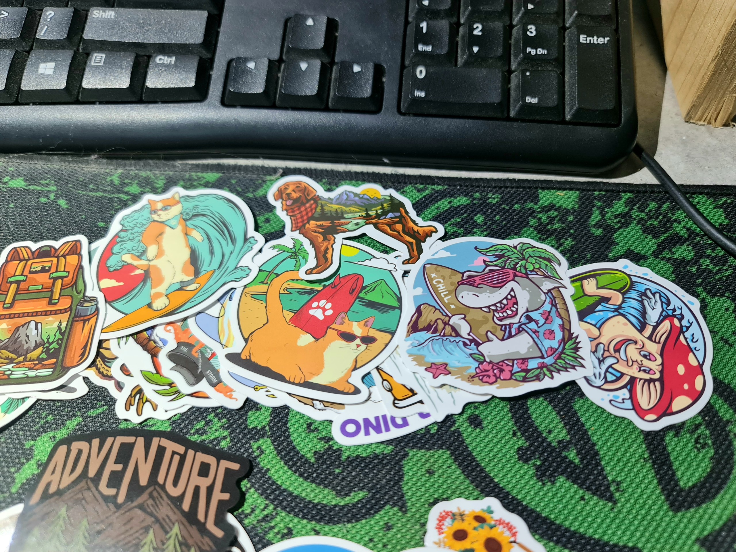Sticker chủ đề camping hình dán trang trí  phượt du lịch (50 hình)