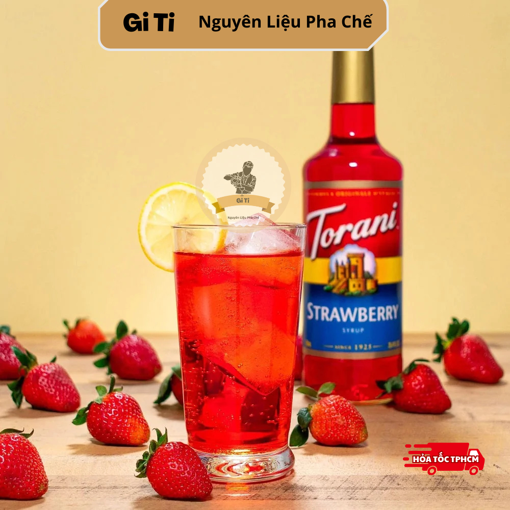 Siro/Syrup Torani Dâu 750ml | Torani Strawberry