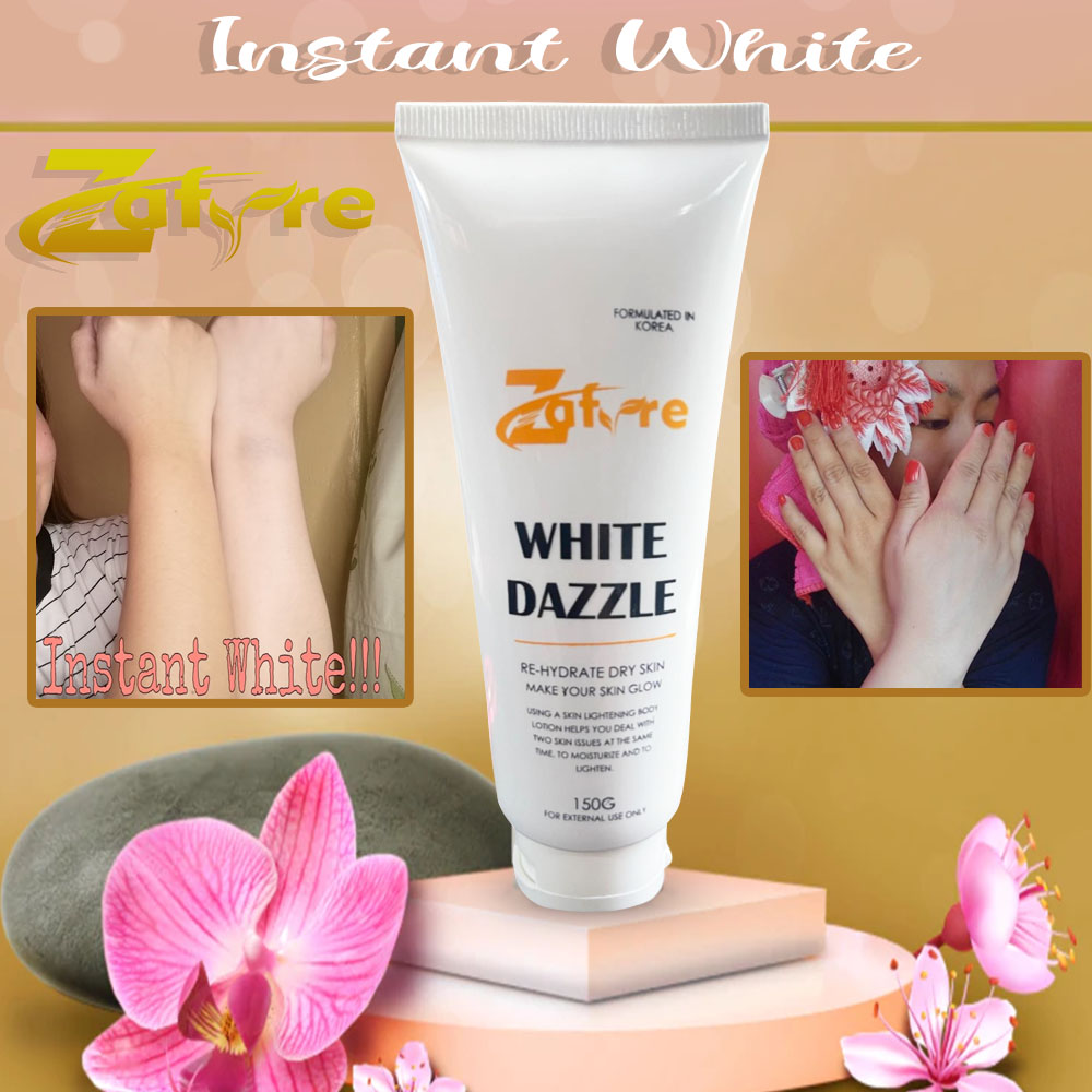 100% Instant White Lotion with Glutathione ZAFYRE WHITE DAZZLE Instant ...