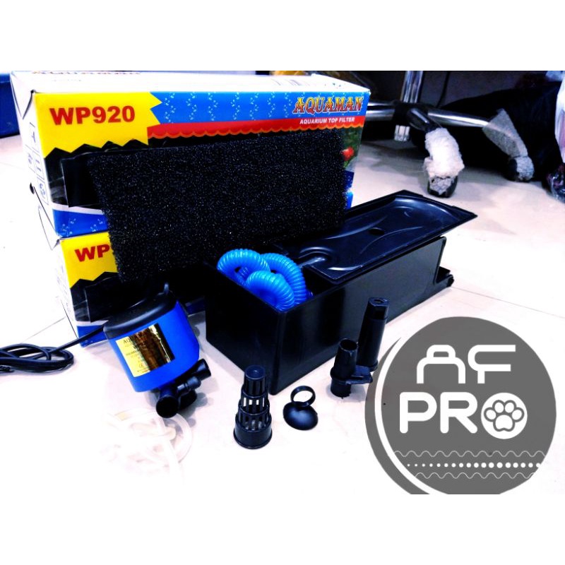 Pompa Aquarium Box filter Lengkap AQUAMAN WP 920