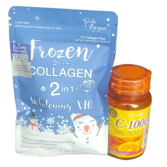 FROZEN COLLAGEN PLUS Vitamin C ACORBIC C 1000 WHITEE NING FCAC FROZEN COLLAGEN PLUS Vitamin C ACORBIC C 1000 WHITEE NING FCAC