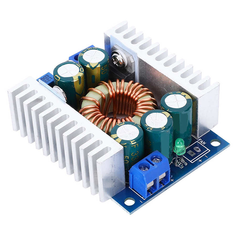 DC-DC 12A Adjustable High Power Low Ripple Step Down Buck Module 95% Efficient Vehicle Power Module