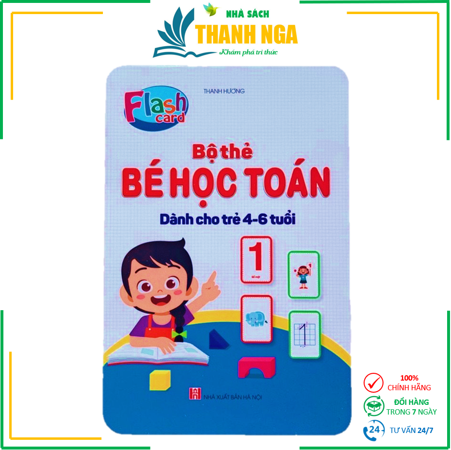 (FlashCard) Bộ Thẻ Bé Học Toán (Cho bé từ 4-6 tuổi)
