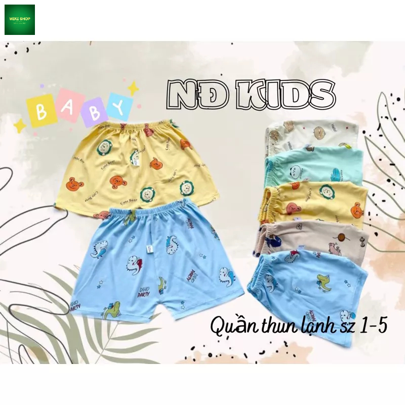 Combo 5 quần đùi thun lạnh cho Bé.