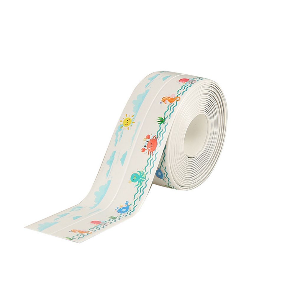 A5TG Chống nấm mốc Cạnh bồn rửa Chống thấm nhà bếp Dán đường góc Băng keo Dải chống thấm Dải niêm phong PVC