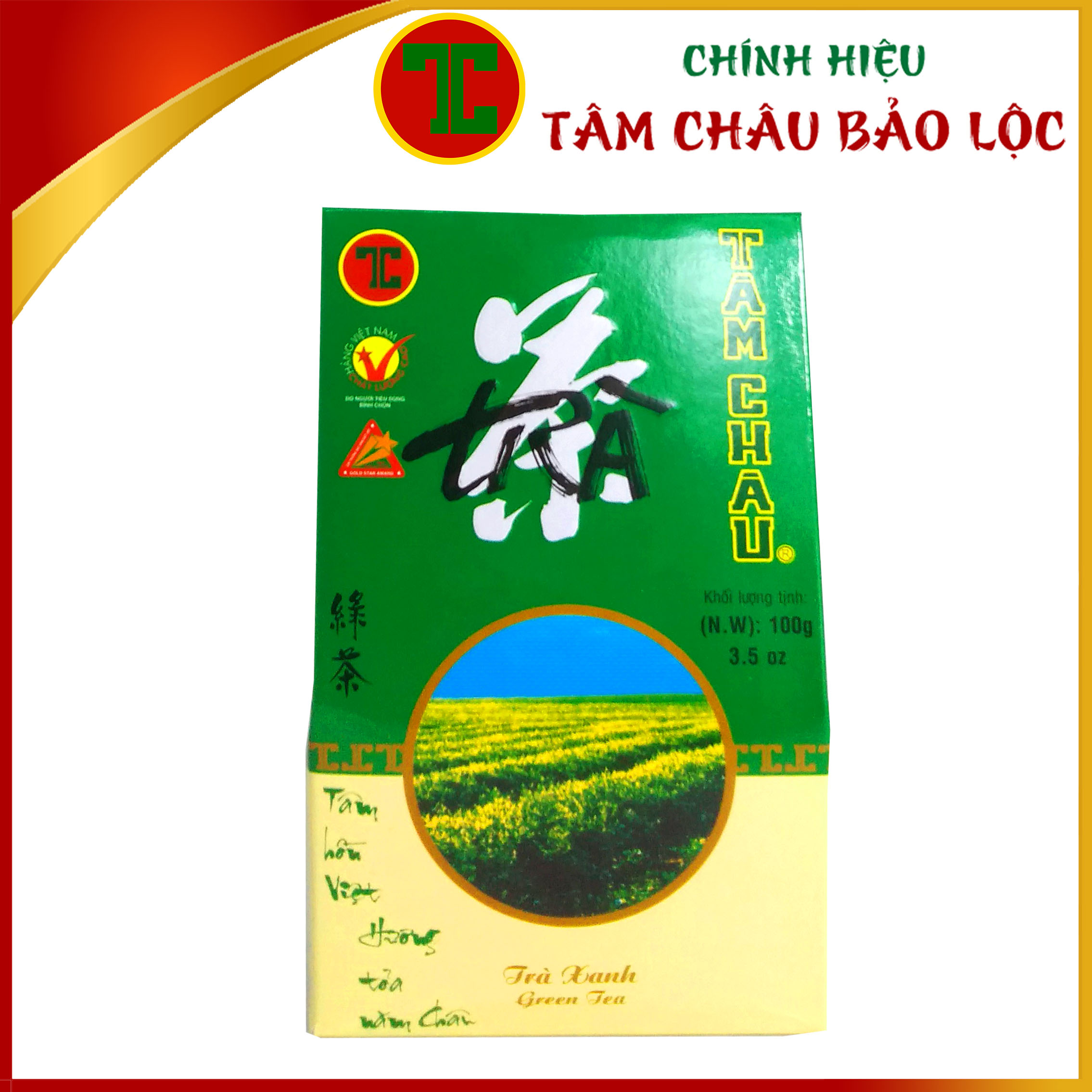 FLASH SALE Trà Xanh Việt Nam 100G Hộp Giấy Sang Trọng - Chính hiệu TÂM