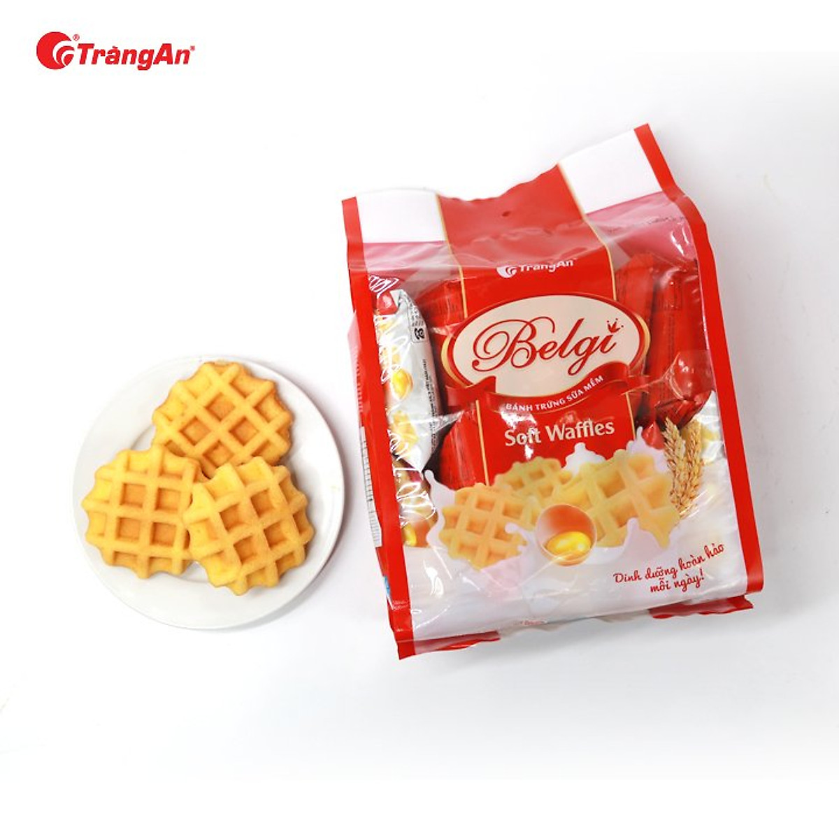 Bánh Belgi Trứng Sữa Mềm Túi 230g