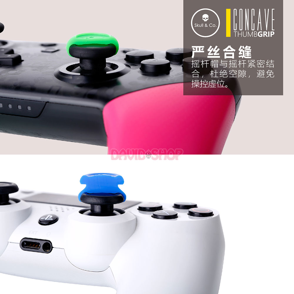 [HCM]Núm bọc Thumb Grip Set hãng Skull & Co cho analog Pro Controller / DualShock 4 / DualSense / Xbox One / Xbox Series