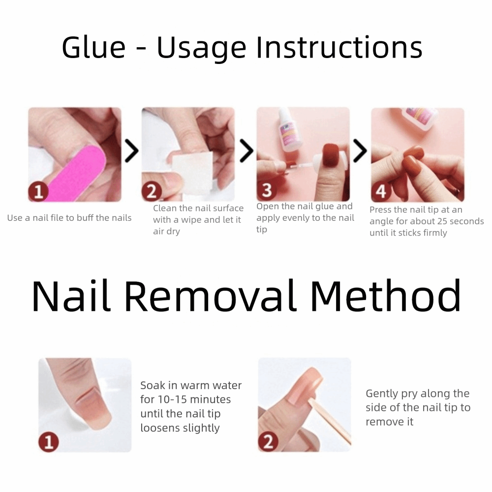 24pcs%20Gifts%20Reusable%20Nail%20Kit%20Full%20Cover%20Fake%20Nails%20Nail%20File%20Short%20Square%20Press%20On%20Nails%20Nail%20Glue%20Nails%20Stikers%20Nail%20Art%20-%20Image%203
