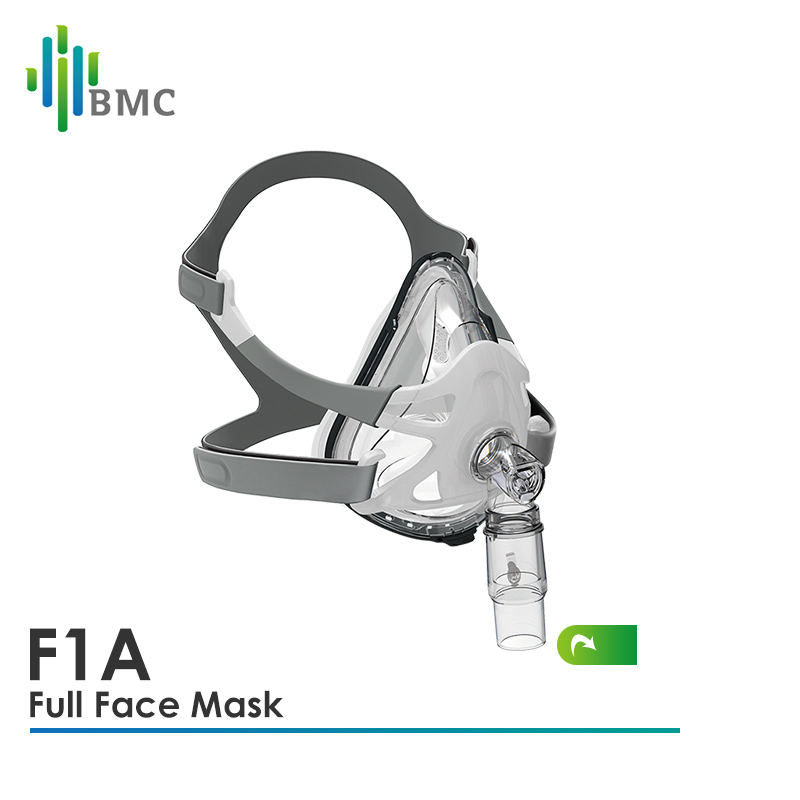 BMC CPAP Mask Anti Snoring FM1A with Headgear CPAP Full Face Mask for ...