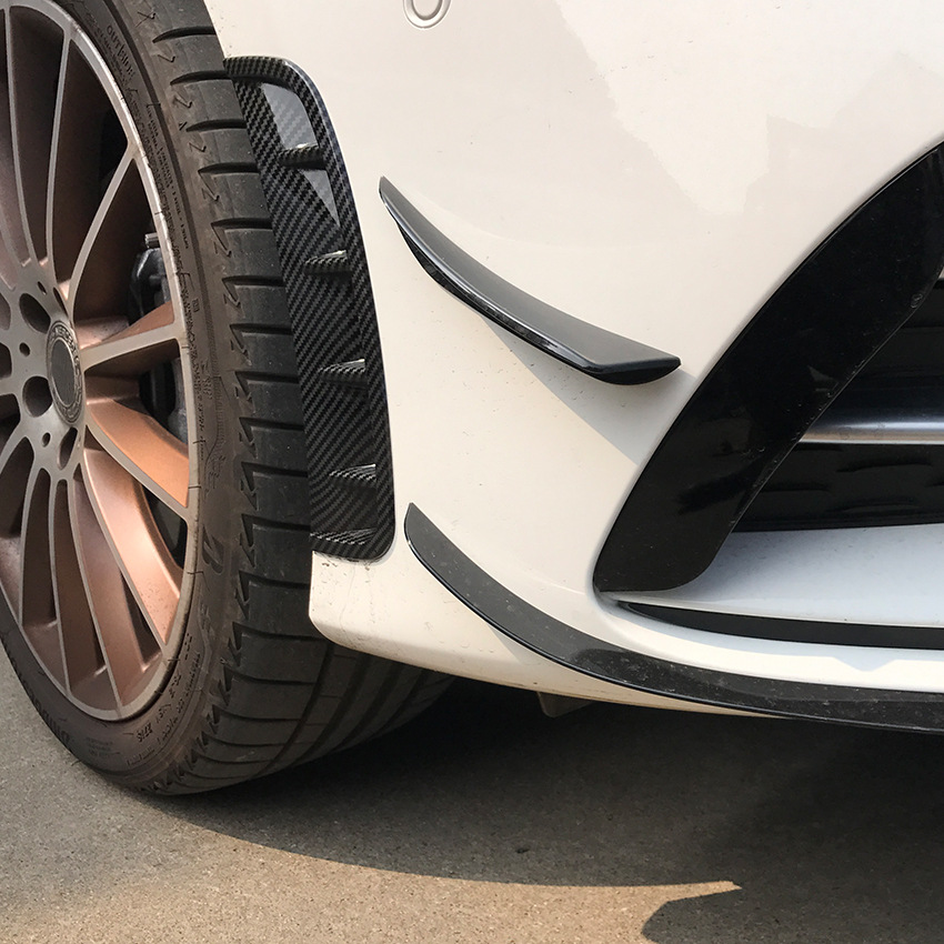 2019%20To%20Up%20For%20Mercedes%20Benz%20A%20Class%20Hatchback%20Sedan%20W177%20AMG%20Line%20Universal%20Front%20Bumper%20Side%20Trim%20Lip%20Spoiler%20ABS%20Glossy%20Black%20-%20Image%202