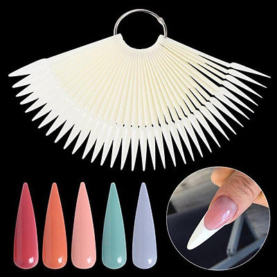 Móng que tập sơn (50 móng) - Vuông - Nhọn
