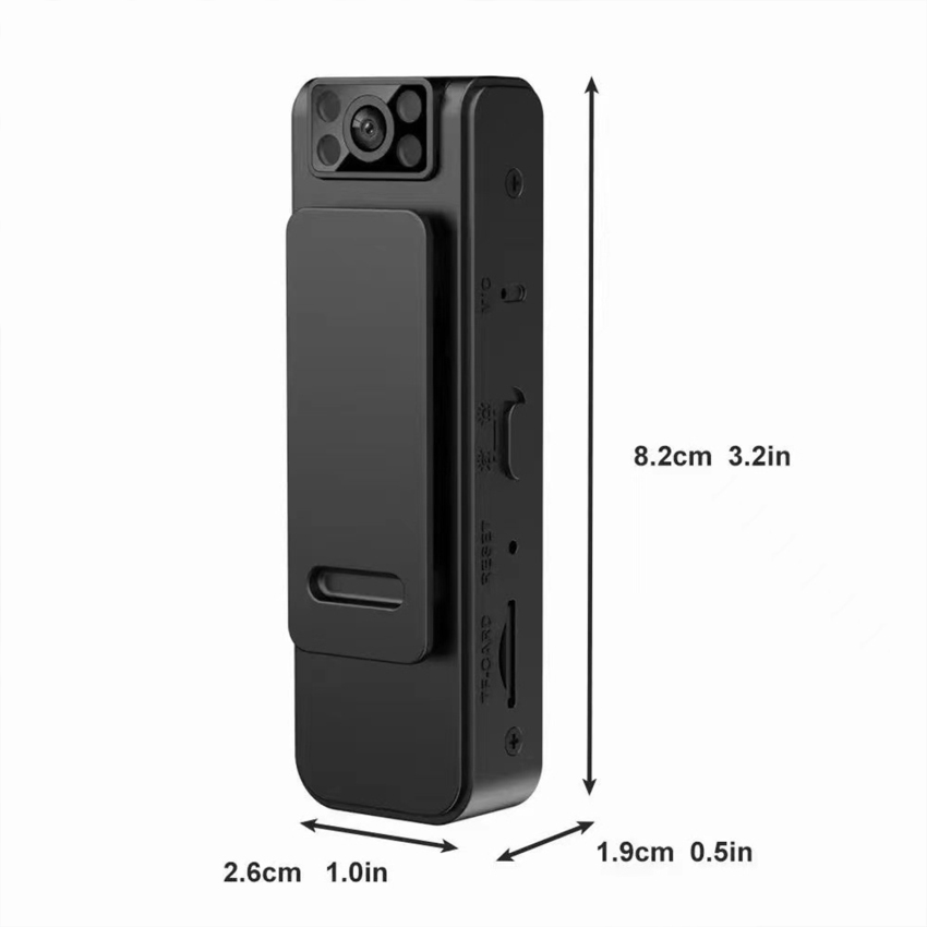 1pc L8 Body Camera Mini Digital HD Camera Mini Camera M-agnetic Motion Snapshot Loop Recording Camera Video Camera