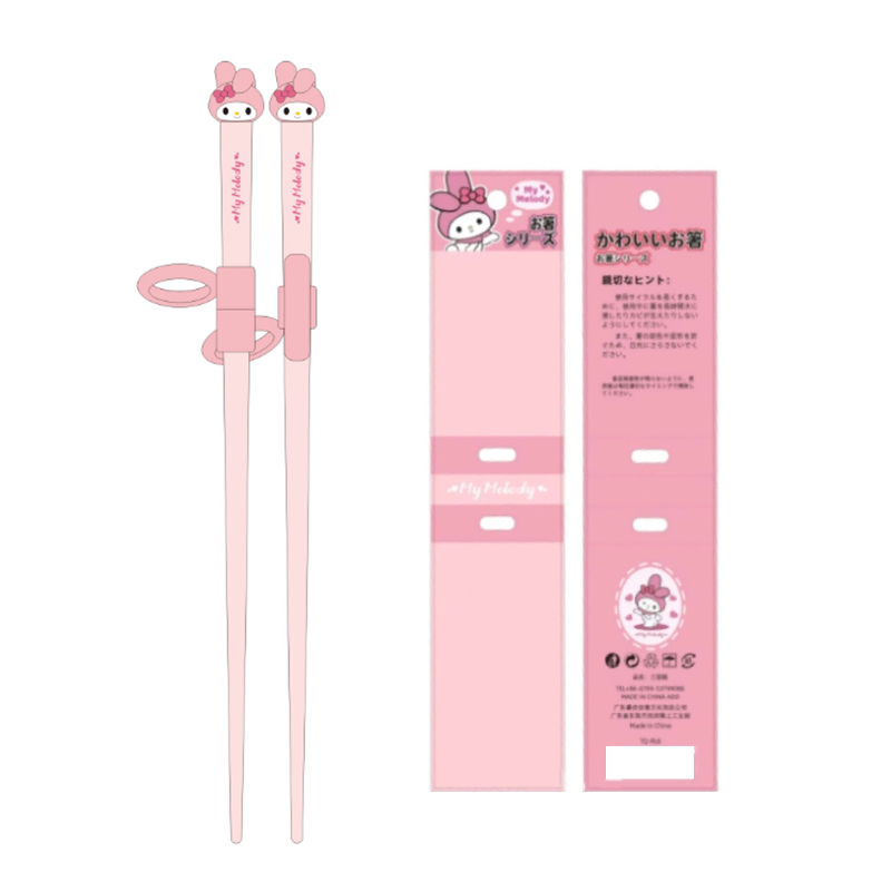 Kuromi Children's Tableware Chopsticks Box Baby Complementary Chopsticks ZH. 