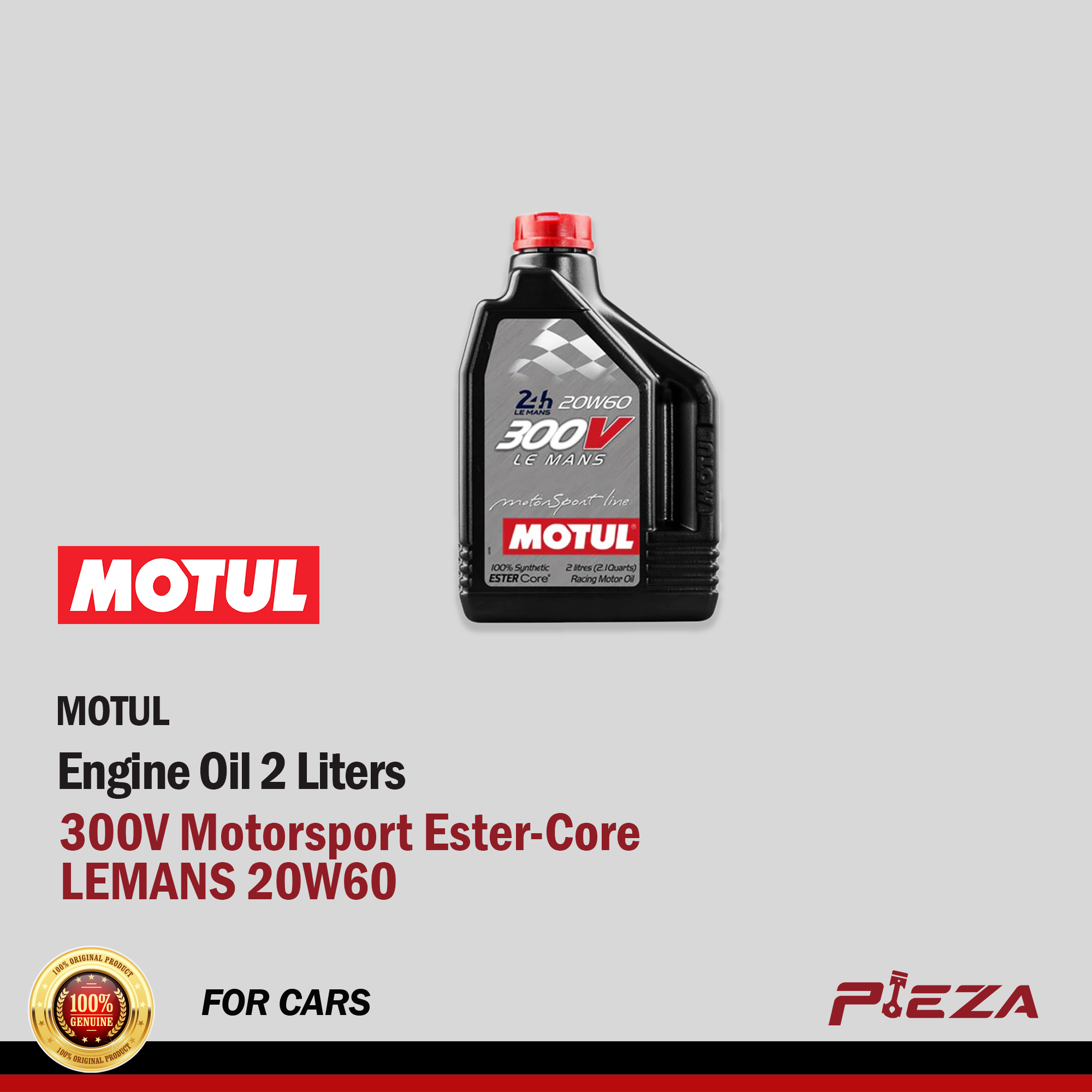 MOTUL Engine Oil 300V Motorsport EsterCore LEMANS 20W60 2 Liters
