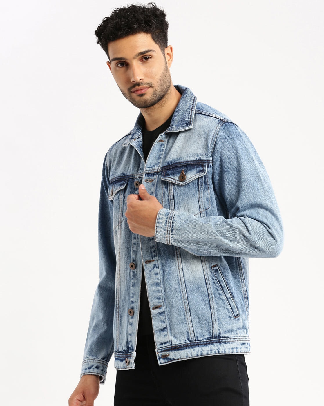 Men's%20Slim%20Fit%20Denim%20Jacket%20With%20Flap%20Pockets%20By%20Knockout%20Denims%20-%20Image%205