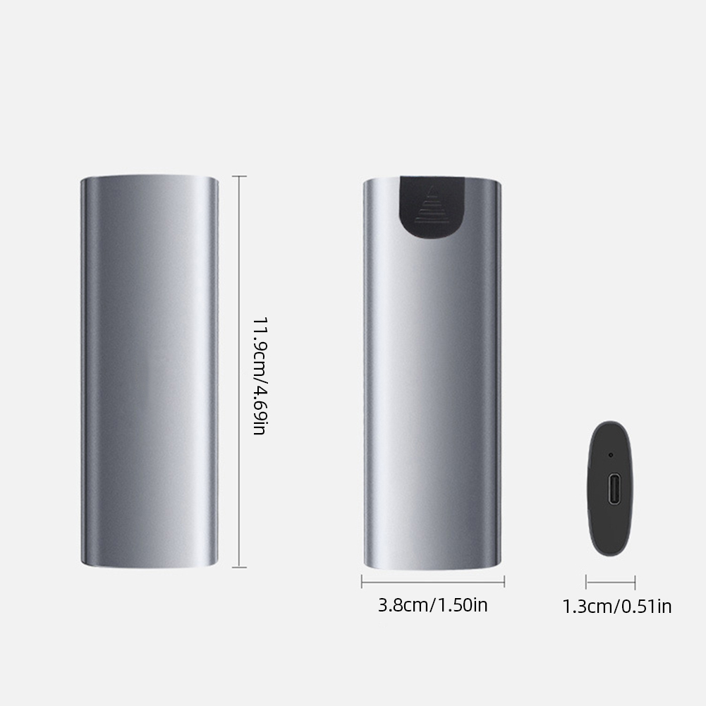 M.2 SSD ngoài bộ chuyển đổi có vỏ bao Type-C 3.1 ổ cứng lưu trữ thể rắn Adapter bao vây 5/10Gpbs Hợp kim nhôm M/B/(B + M) chìa khóa cho 2230/2242/2260/2280 SSD