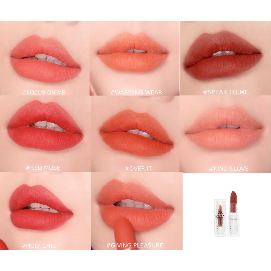 Son Thỏi 3CE Soft Matte Lipstick Clear Layer Edition
