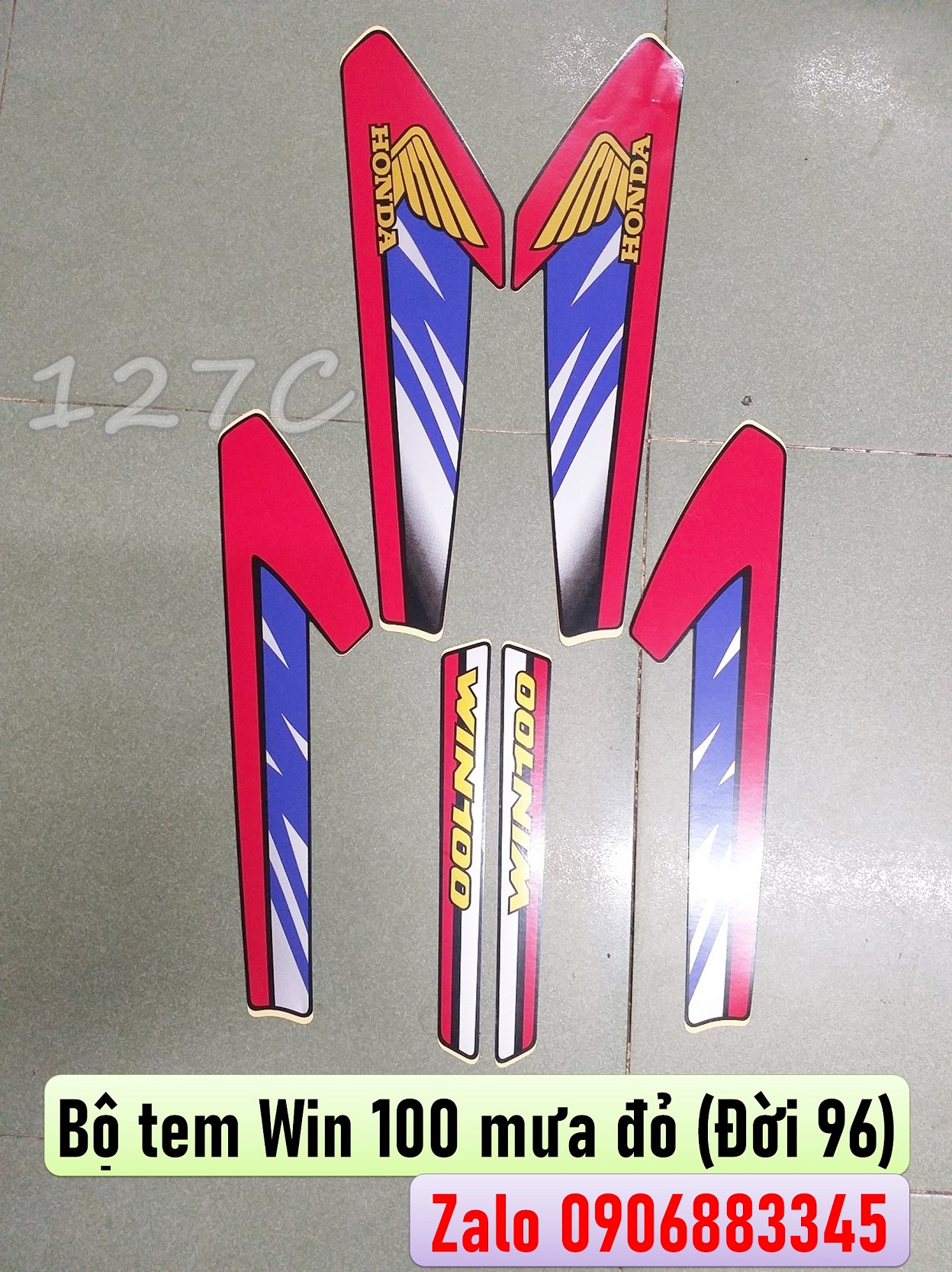 [Hcm] Green Rain Stamp Set D.96 Red Rain Stamp D.96 Win 100 (3 Layers, Good Quality)