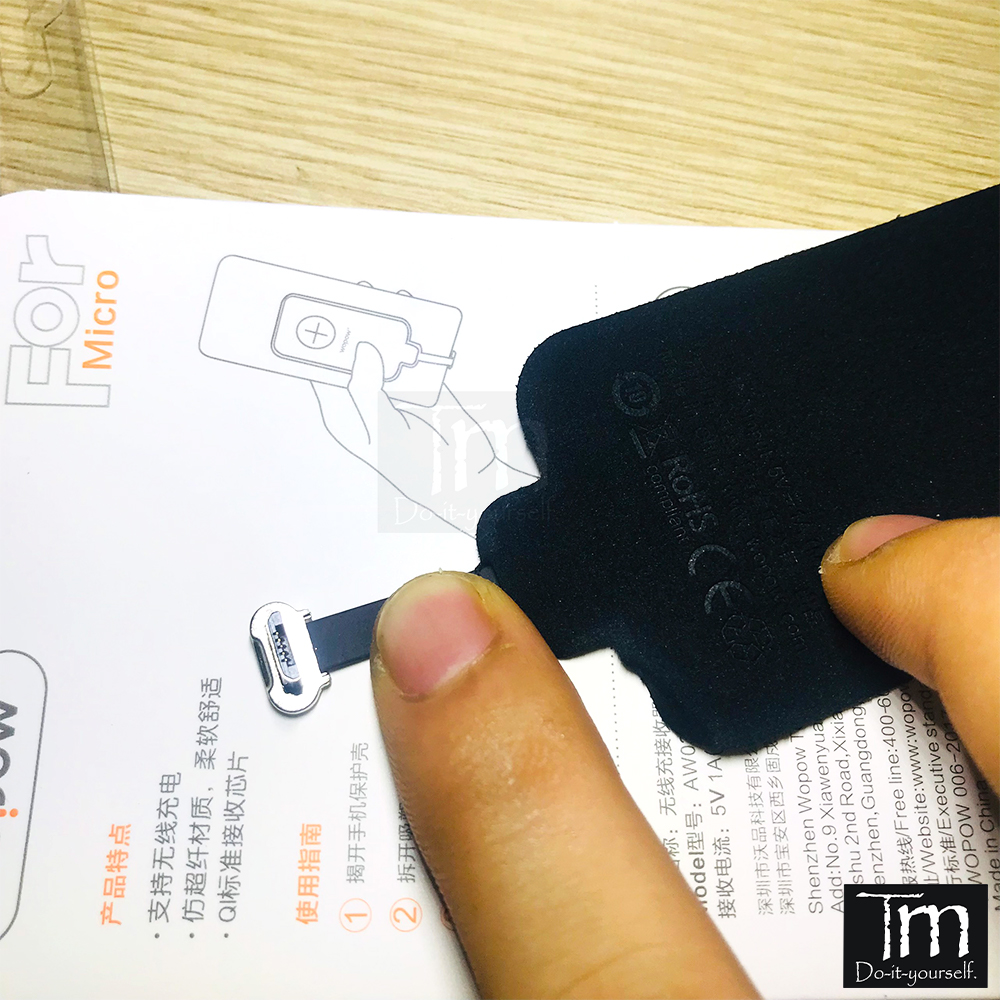 Đế Nhận Sạc Không Dây - Dành cho ĐT đời thấp - MicroUSB