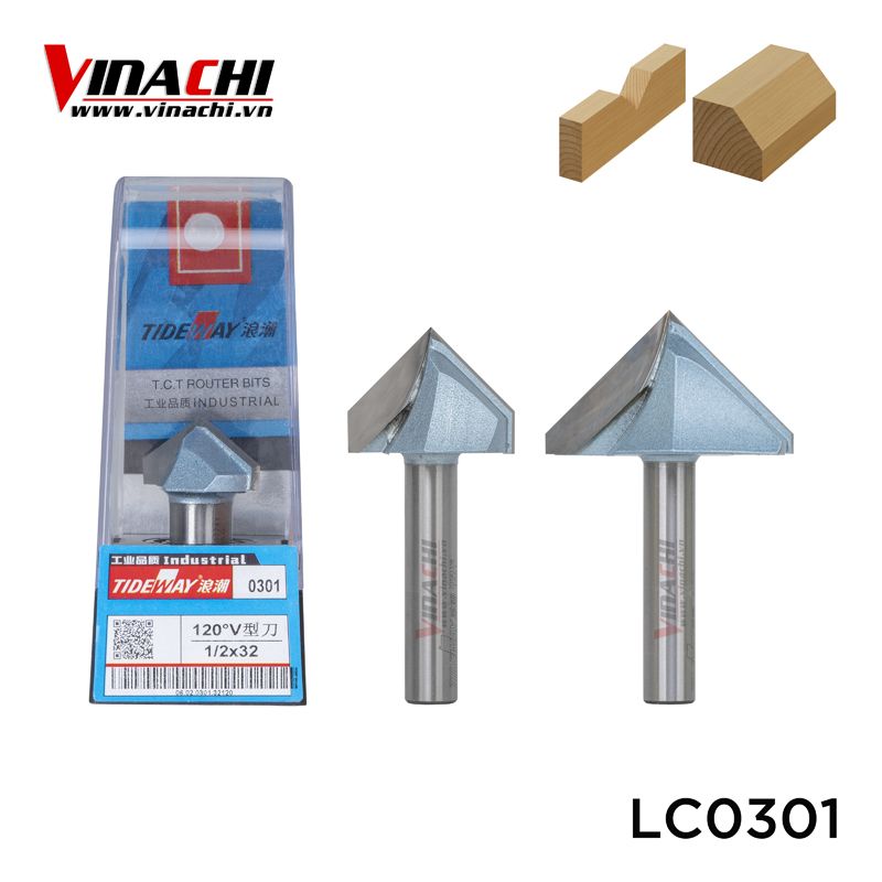 Mũi mòi V Tideway LC0301 90º